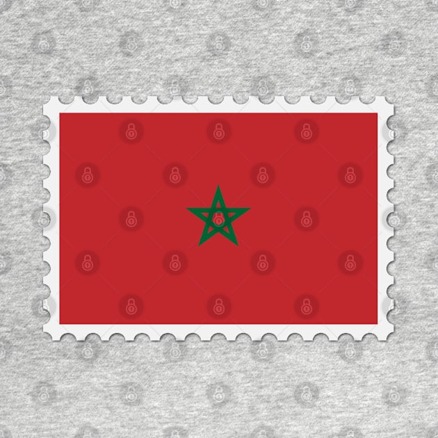 Postage Stamps of Moroccan Flag by Islanr